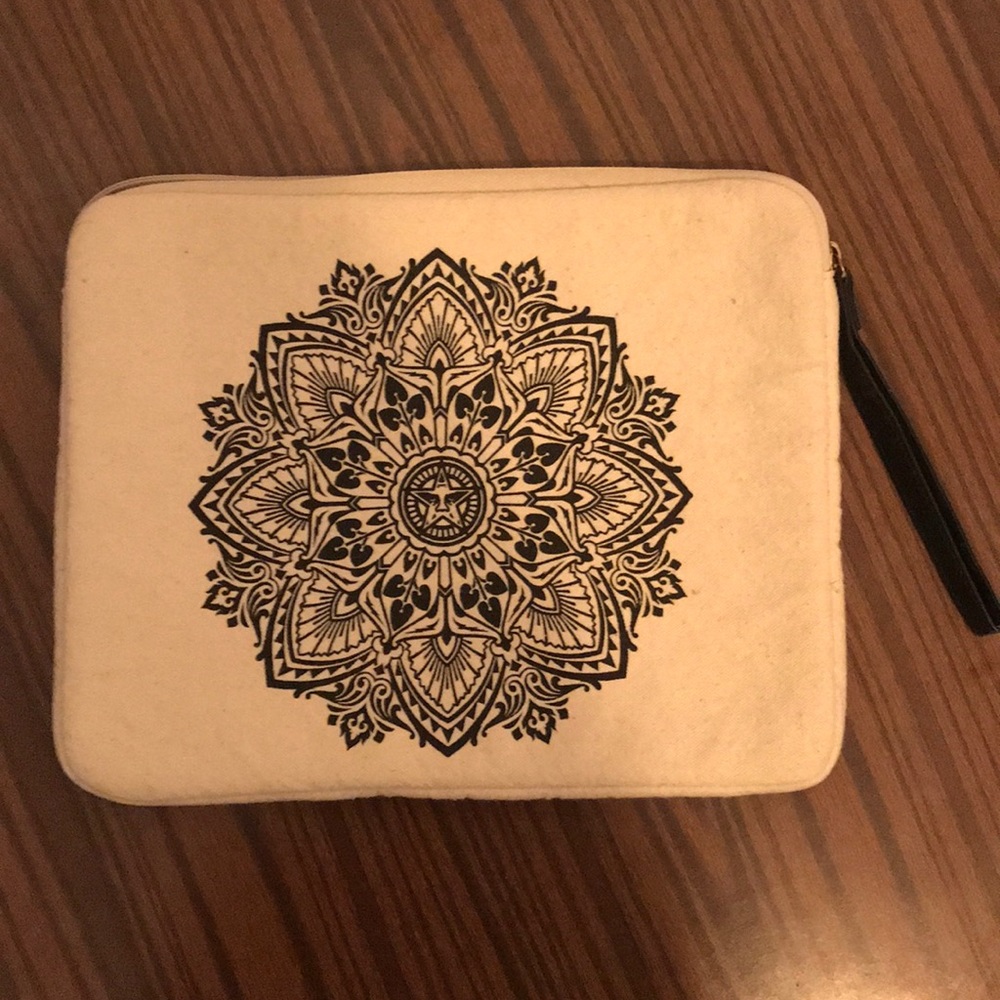 Obey Laptop/tablet bag. Wristlet